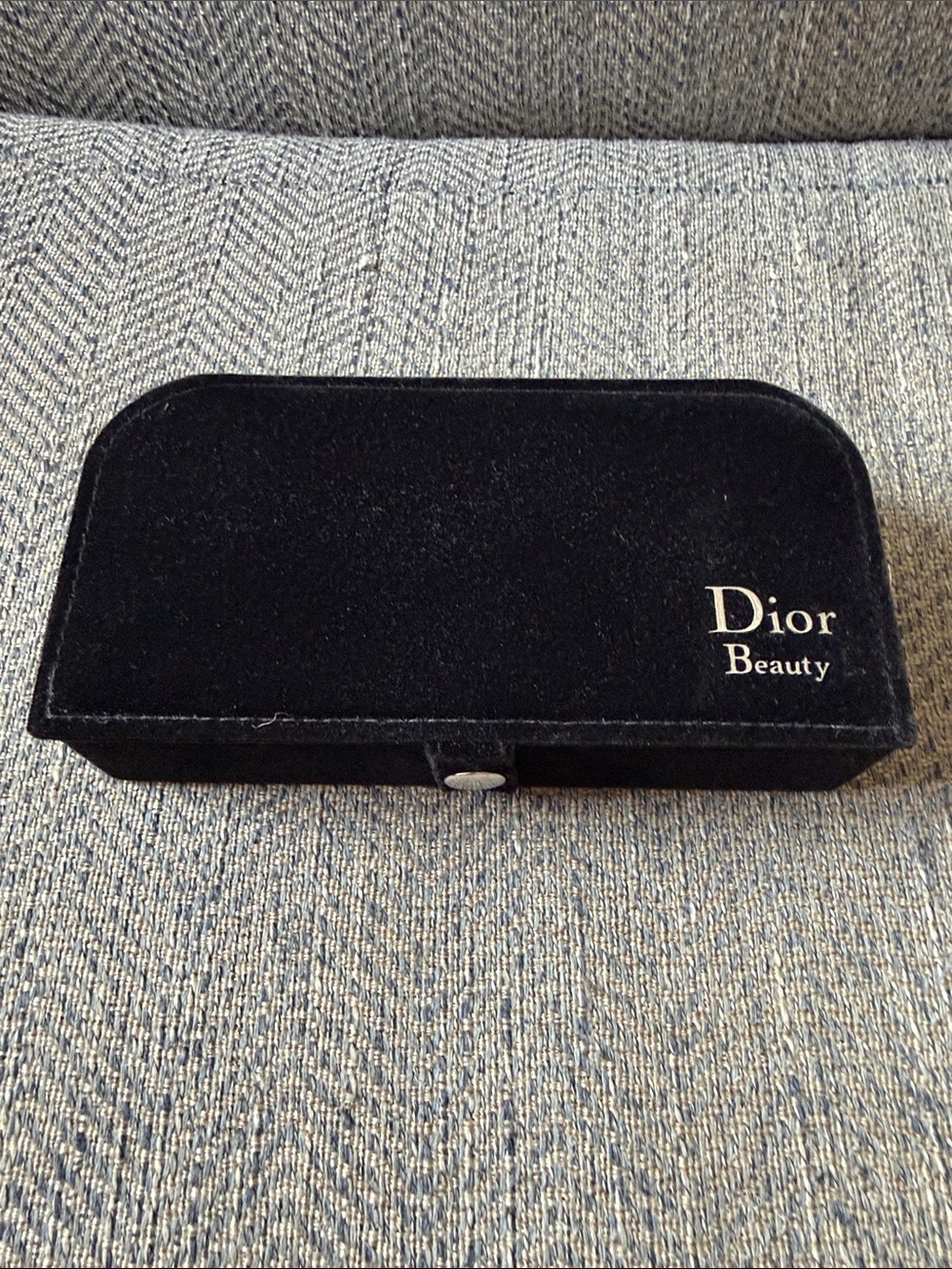 Christian Dior Jewelry Box Black Velvet